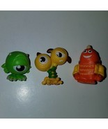 3 Monsters University Disney Mini PVC Figure Lot 1&quot; Small Cake Top Mike ... - £8.68 GBP