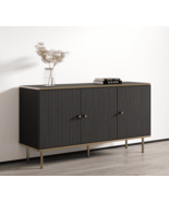 Maison Black And Gold 3 Door Sideboard - £462.87 GBP