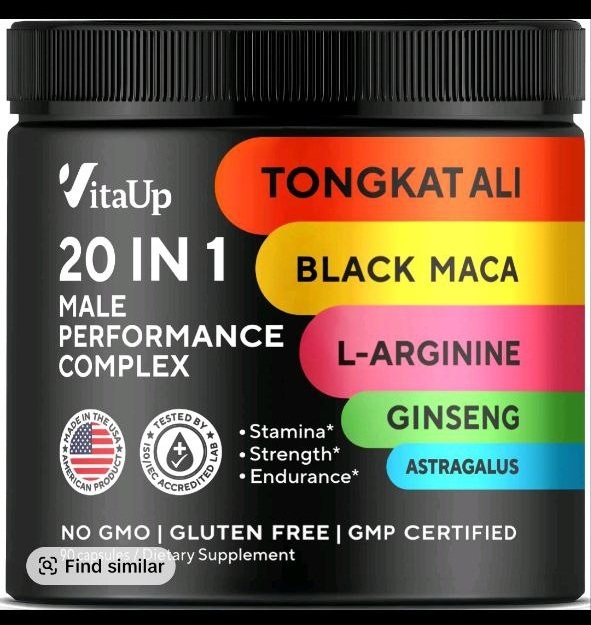 VitaUp Tongkat Ali Complex 20 in 1 - Male Supplement with Black Maca, L-... - $23.99