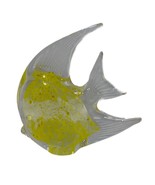 Vintage Art Glass Angel Fish Paperweight Murano Style Studio Yellow Naut... - $19.20 CAD