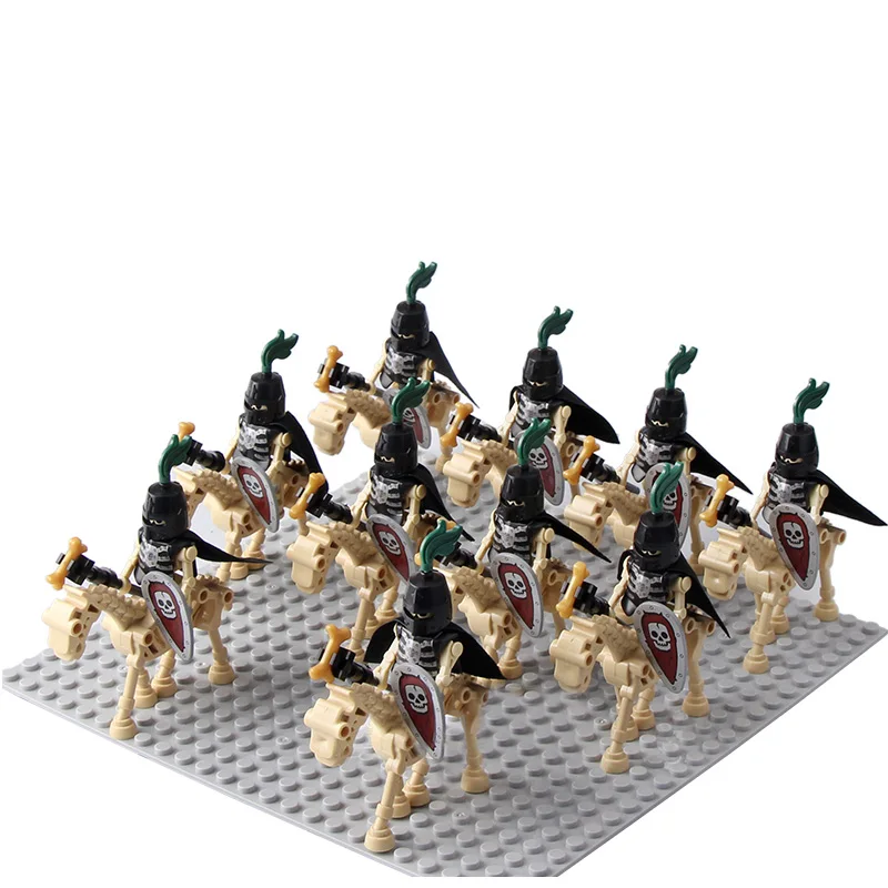 10set/Lot  ANGEL of DEATH Halloween Skeleton Knight Army Solider With Horses - £16.48 GBP