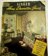 Vintage 1947 Singer Home Decoration Guide Brochure Color Charts-Draperies - More - £7.61 GBP