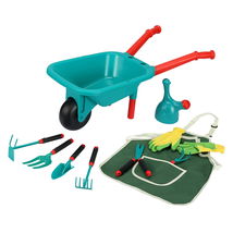 Kids Gardening Set With Wheelbarrow &amp; Accessories 10 Pieces - £35.27 GBP