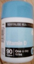 Vitamin D 12.5 mcg  90 tablets - $201.78 MXN