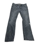 Heritage1981 Button Fly Distressed Men Jeans 34x32 Denim Pants Straight Leg - £17.18 GBP