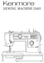 Sears Kenmore 12493 Sewing Machine Instruction Manual - $12.99