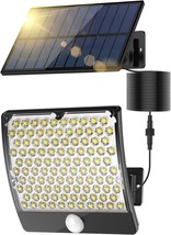 Outdoor Solar Lights 105 LED Solar Motion Sensor Flood Lights IP65 Waterproof Ro - £29.07 GBP