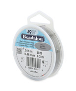 Beadalon Stringing Wire 49-Strand .018 X30&#39; - Bright - $36.56
