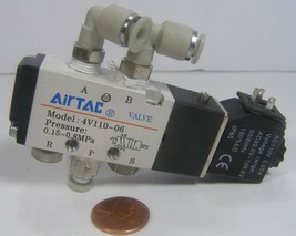 Airtac 5-Way 2 Position Solenoid Valve 4V110-06 Pressure: 0.15-0.8MPa - $9.99