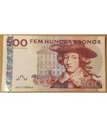 Svezia 500 Kronor Banconote Ottime Condizioni - XF Nessun Reserve - $1,594.67 MXN