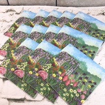 Paper Luncheon Napkins Crafting Decopage Floral Field Of Flowers Lot Of 12 - $11.88