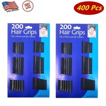 400 Pcs Black Wavy Hair Clips Bobby Pins Hair Grips Secure Hold Salon Styling - £7.09 GBP