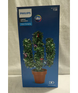 Philips Color Changing Christmas Cactus LED Lighted Battery Decoration T... - £31.45 GBP