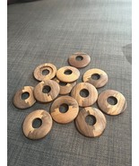 solid wood WALNUT pipe covers uneven color, pipe collars for radiators x... - $6.39