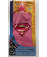 Superwoman Reusable Soft Bottle Foldable Freezeable Stands When Filled