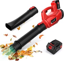 Electric Leaf Blower Cordless 21V, 320 Cfm 180 Mph Battery Powered Leaf,... - $56.99