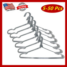 5-50 Pcs of Stainless Steel Wire Coat Hanger Strong Heavy Duty Clothes H... - £6.22 GBP+