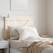 vidaXL Headboard Natural Wood Solid Pine Wood Twin Hardwood Headboard - $137.57
