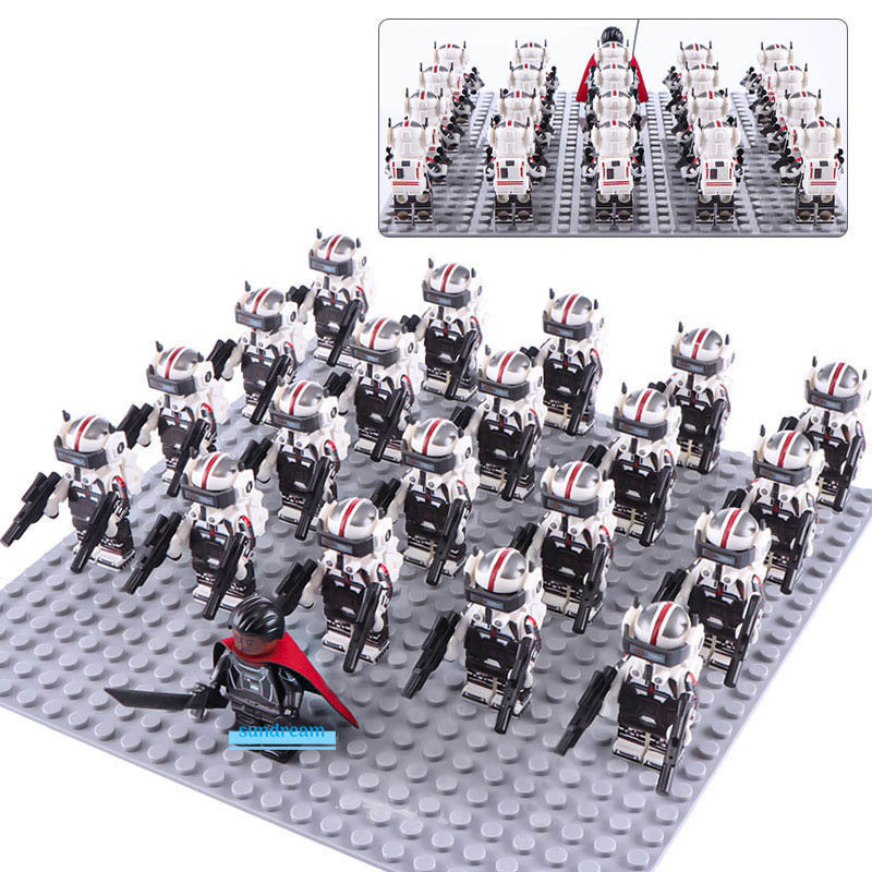 Star Wars The Bad Batch Clone Force 99 Tech Army Lego Moc Minifigures Set 21Pcs