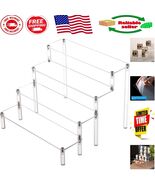 Elegant 4-Tier Acrylic Display Shelf: Perfect for Collectibles &amp; Desserts - $526.10 MXN