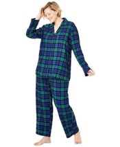 allbrand365 designer Womens Activewear Plus Size Pajama Set,Black Watch ... - £30.26 GBP