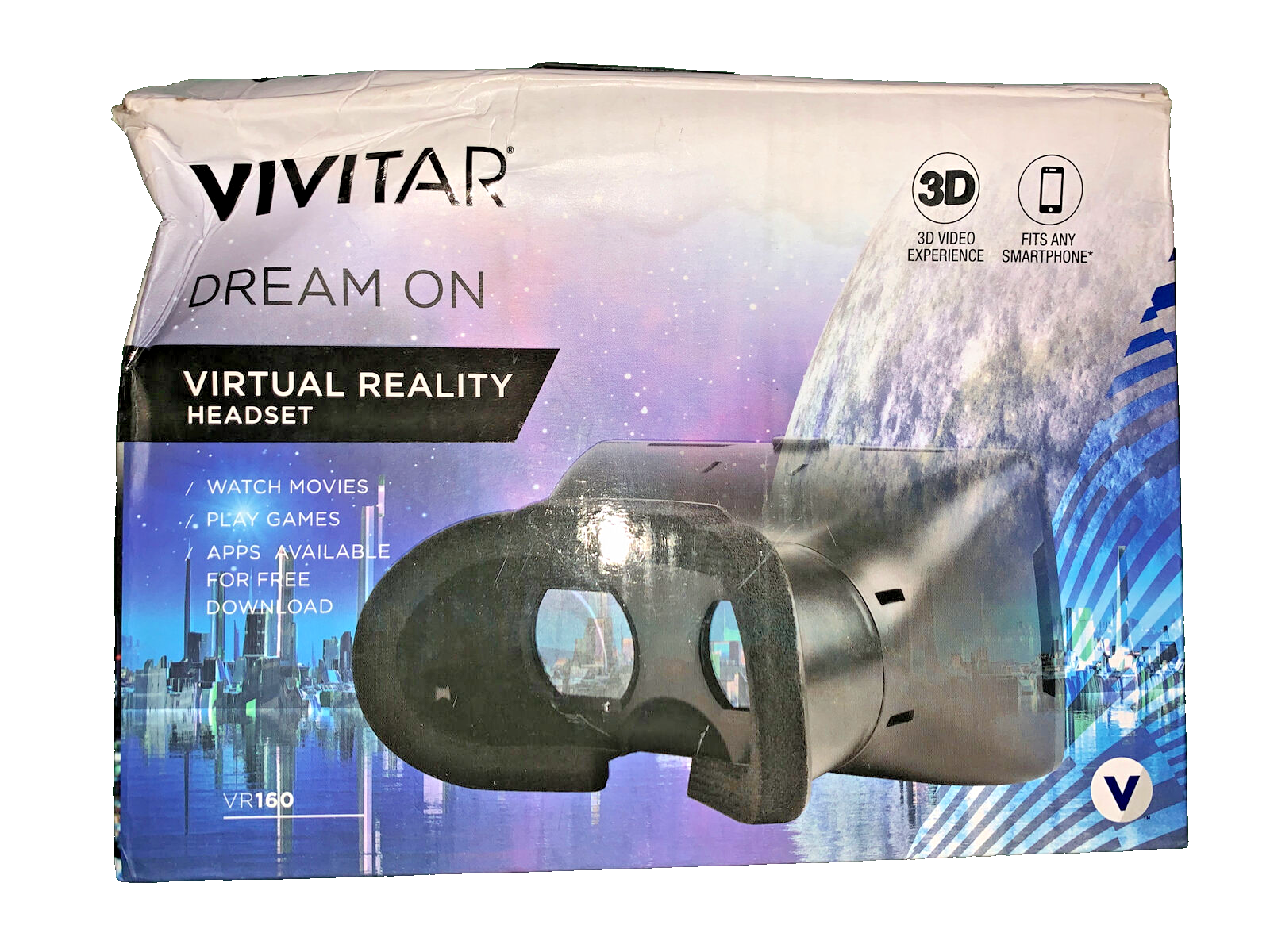 Vivitar Dream on Virtual Reality Headset VR160 - $4.83