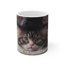 Cat Breeds in Halloween- Norwegian Forest Breed - Ceramic Mug 11oz - £14.10 GBP