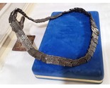 Antique Circassian Ink-encrusted Silver Belt Hand Stitched 300G - $1,485.00