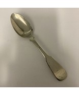 Hall &amp; Elton Coin Silver Fiddleback Tea Spoon Geneva New York - $47.45 CAD