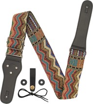 For Bass, Electric, And Acoustic Guitars, Mock St Guitar Strap-Vintage W... - £21.12 GBP