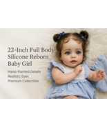 22” Realistic Reborn Baby Doll Girl | Full Body Silicone, Lifelike Newbo... - $1,818.96 MXN