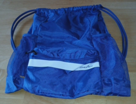 ATHLETICO BLUE DRAW-STRING SOCCER BAG/SHOULDER PACK-NICE-BARELY USED - $15.99