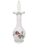 Porcelain Hand Painted Vintage Made in Japan Almost 8&quot; Tall Perfume Bottle - $6.92