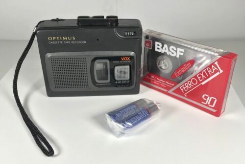 Vintage Radio Shack Optimus CTR115 Voice Activated Cassette Tape Recorder 1990's - $24.00