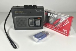 Vintage Radio Shack Optimus CTR115 Voice Activated Cassette Tape Recorder 1990&#39;s - £18.98 GBP