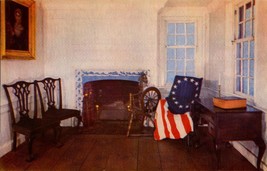 Vintage POSTCARD-BETSY Ross House,Philadelphia, Birthplace Of &quot;Old Glory&quot; BK43 - £3.16 GBP