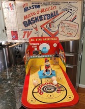 Vintage 1950&#39;s Marx-o-Matic All-Star Basketball Game with Original Box &amp; Balls! - £199.79 GBP