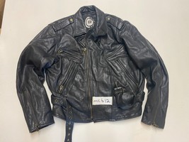 Blue Cash Vintage Veste Moto Cuir Étiquette S Aisselle/Aisselle 22 &quot; (mc... - $54.40