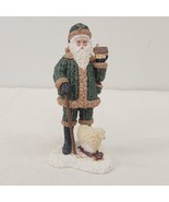 2001 Linda L. Baldwin Belsnickle 5” Santa with Sheep Pull Toy Retired #8... - $19.34