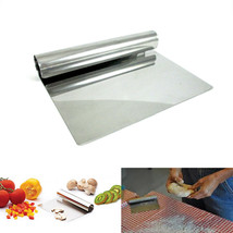 6&quot; Stainless Steel Chopper Dough Scraper Cutter Pastry Kitchen Blade Cak... - £13.36 GBP