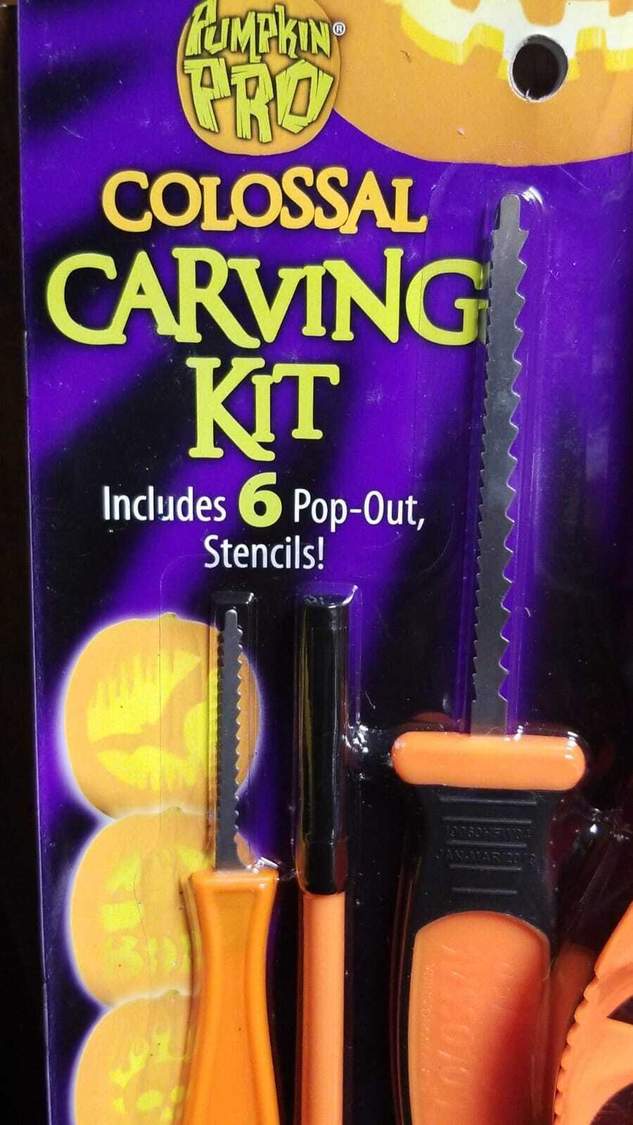 Pumpkin Colossal Carving Kit Includes 6 Stencils (LOC TUB L-25) Item image 3