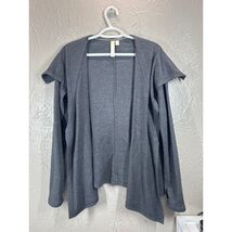 Green Tea Gray Modal Open Cardigan Soft Lightweight Womens Size Medium - $19.95