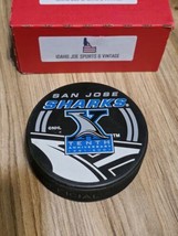 SAN JOSE SHARKS VINTAGE 10th ANNIVERSARY JERSEY PATCH and PUCK NHL 1991-... - $369.52 MXN