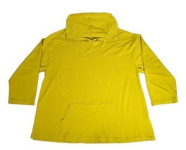 Bryn Walker Hoodie Womens XL Yellow Mustard Long Sleeve Bamboo Pullover USA - £47.48 GBP