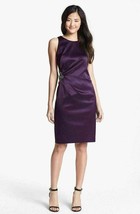 Eliza J Embellished Side Ruched Sheath Dress Sz 8 Purple - $60.98