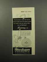 1951 MacGregor Tourney Golf Ball Ad - The horseshoe&#39;s magic has run out - $18.49