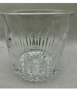 Princess House Highlights Ice Bucket Embossed Blown Glass 5-5/8&quot; x 6-1/8&quot; - £10.60 GBP