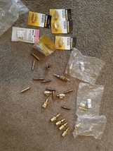 HUGE LOT of Brass Fittings Connectors Air Inline Regulator Male Hose 79862603 - £36.02 GBP