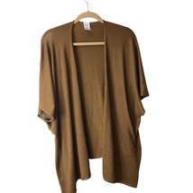 Unbranded Womans Shrug Duster Sweater One Size Recycled Fabric EcoFriendly Brown - £14.91 GBP