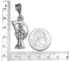 Santa Muerte Holy Death Medium .925 Sterling Silver Pendant!! - $98.99